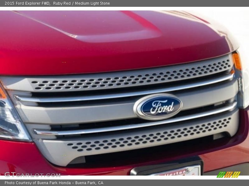 Ruby Red / Medium Light Stone 2015 Ford Explorer FWD