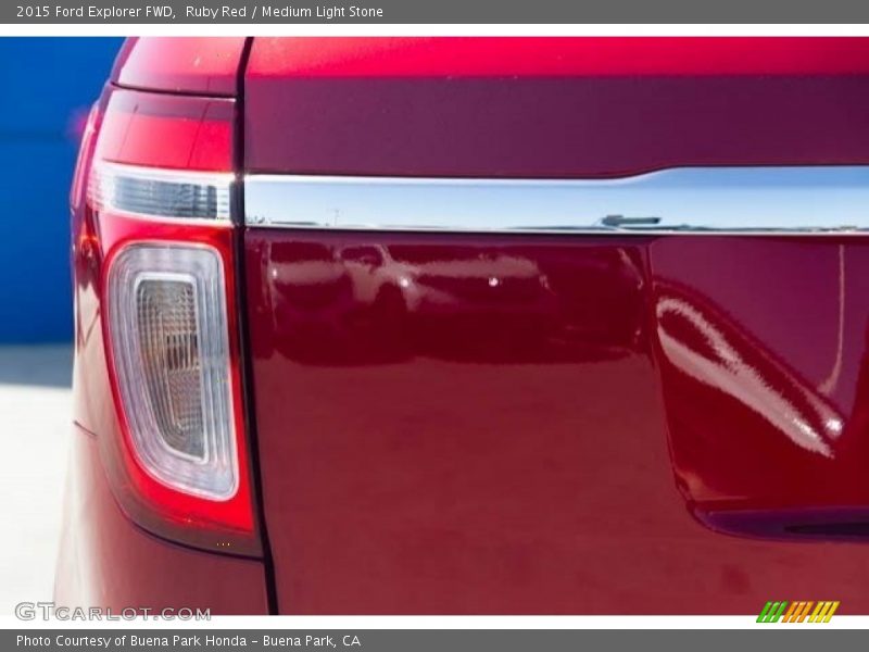 Ruby Red / Medium Light Stone 2015 Ford Explorer FWD