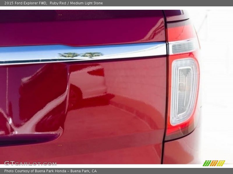 Ruby Red / Medium Light Stone 2015 Ford Explorer FWD