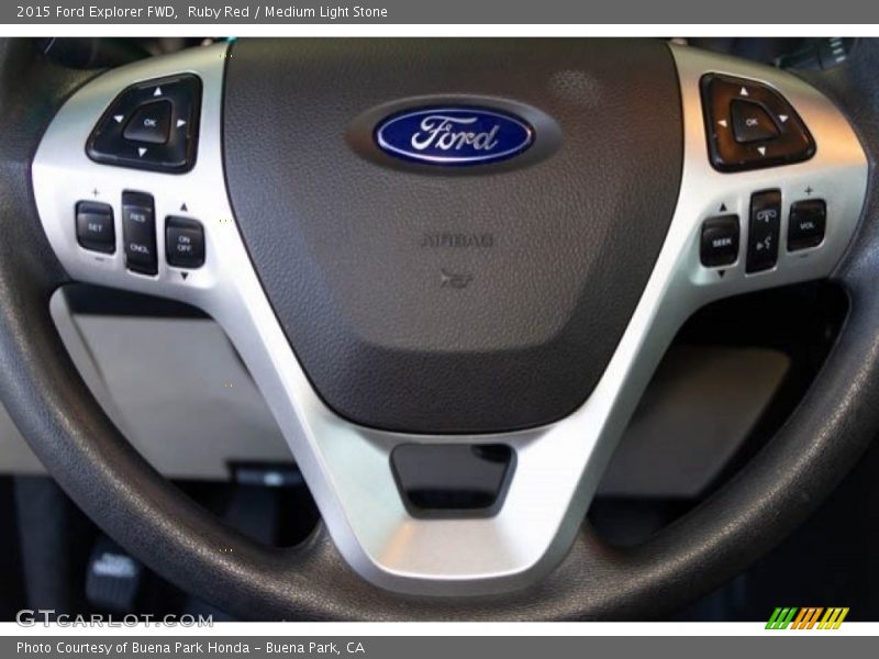 Ruby Red / Medium Light Stone 2015 Ford Explorer FWD