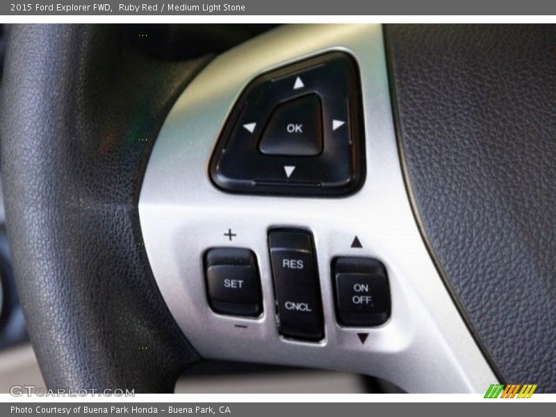 Ruby Red / Medium Light Stone 2015 Ford Explorer FWD