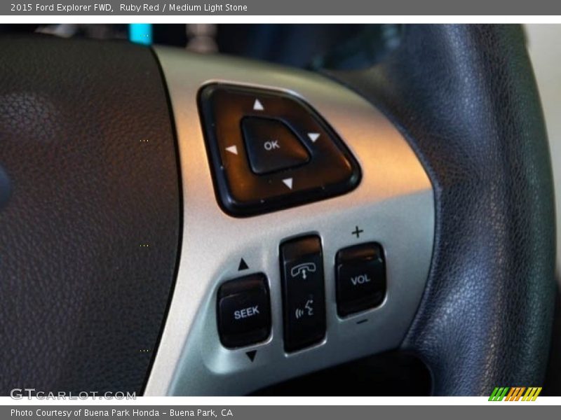 Ruby Red / Medium Light Stone 2015 Ford Explorer FWD