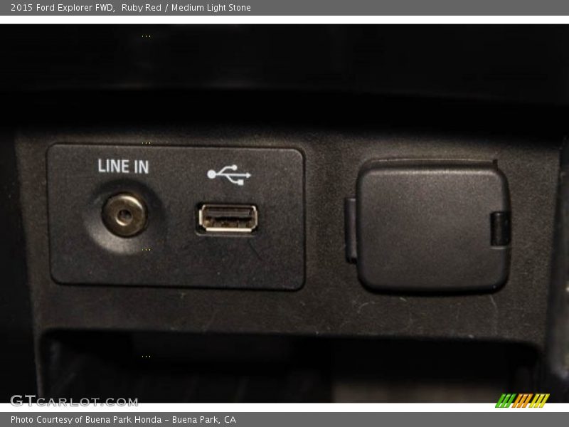 Ruby Red / Medium Light Stone 2015 Ford Explorer FWD