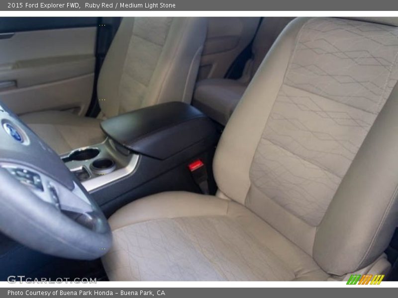Ruby Red / Medium Light Stone 2015 Ford Explorer FWD