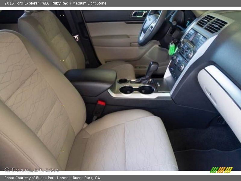 Ruby Red / Medium Light Stone 2015 Ford Explorer FWD