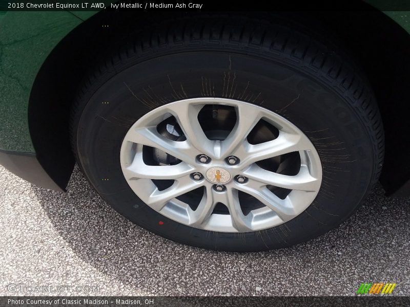 Ivy Metallic / Medium Ash Gray 2018 Chevrolet Equinox LT AWD