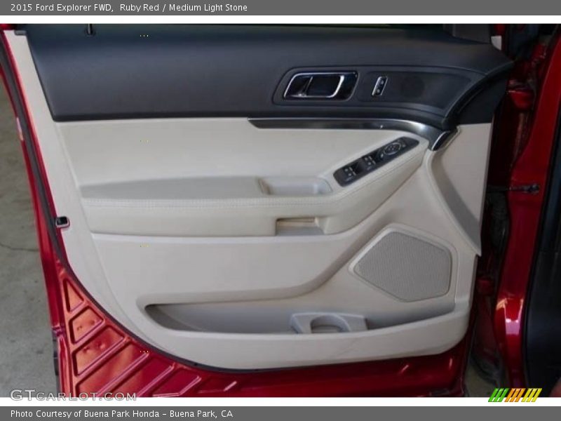Ruby Red / Medium Light Stone 2015 Ford Explorer FWD