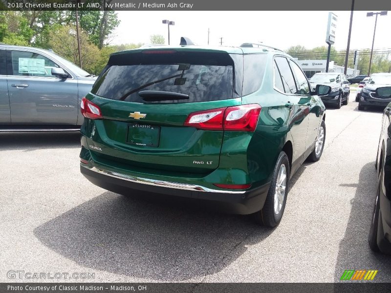 Ivy Metallic / Medium Ash Gray 2018 Chevrolet Equinox LT AWD