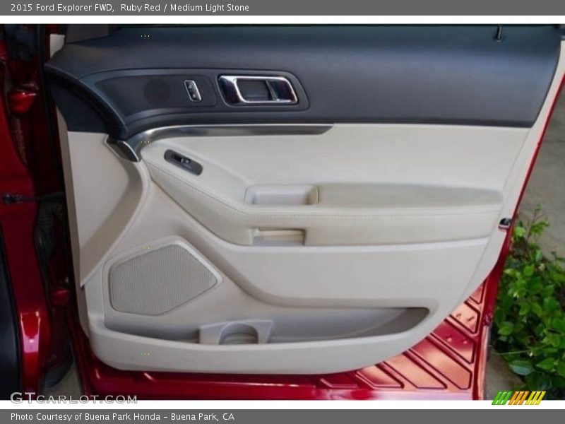 Ruby Red / Medium Light Stone 2015 Ford Explorer FWD