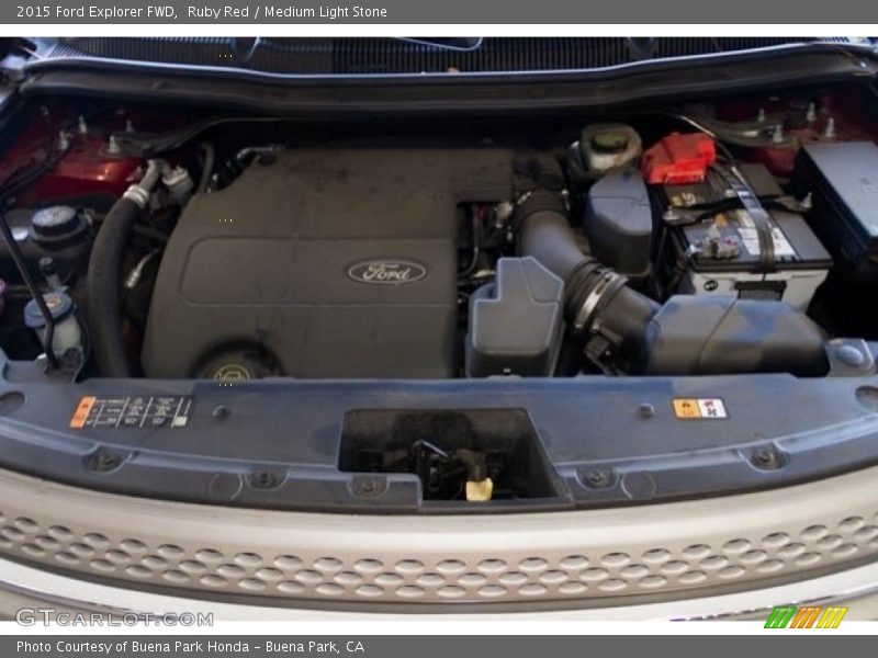 Ruby Red / Medium Light Stone 2015 Ford Explorer FWD