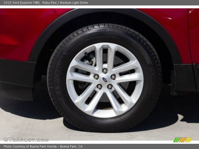 Ruby Red / Medium Light Stone 2015 Ford Explorer FWD