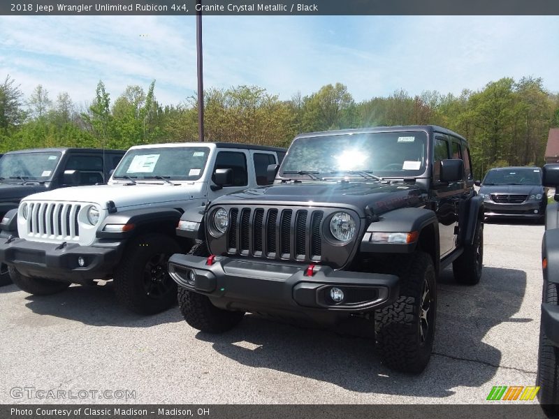 Granite Crystal Metallic / Black 2018 Jeep Wrangler Unlimited Rubicon 4x4