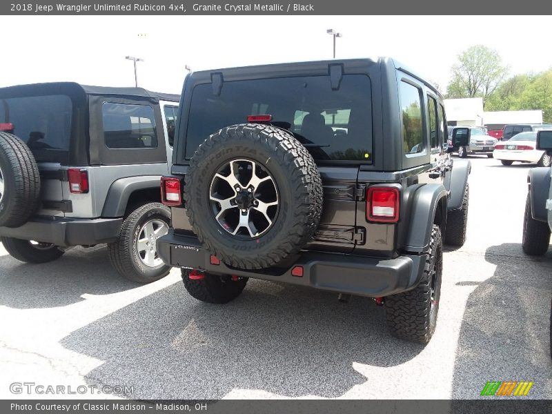 Granite Crystal Metallic / Black 2018 Jeep Wrangler Unlimited Rubicon 4x4