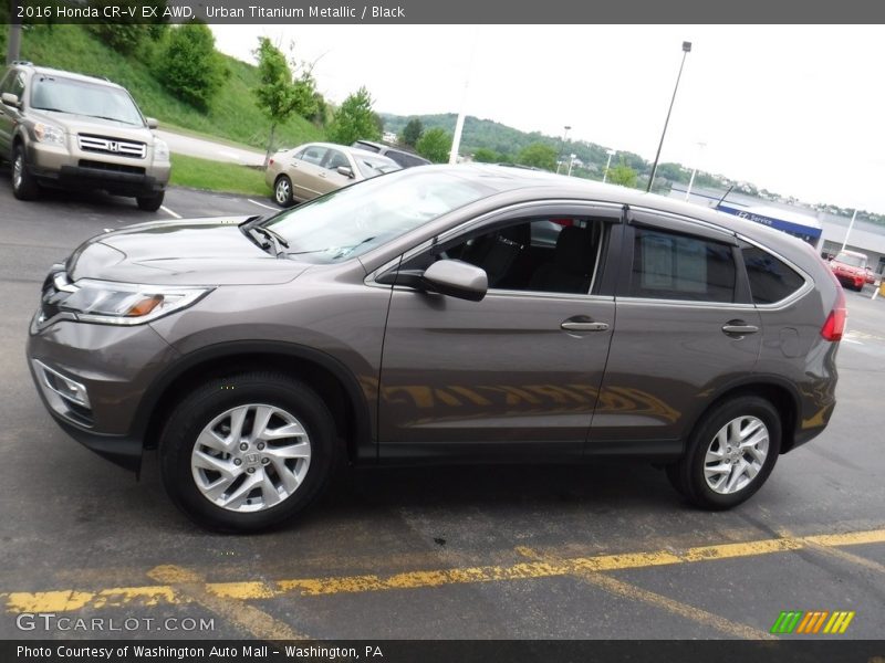 Urban Titanium Metallic / Black 2016 Honda CR-V EX AWD