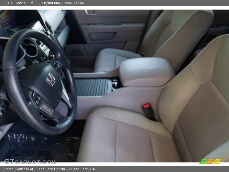 Crystal Black Pearl / Gray 2015 Honda Pilot SE