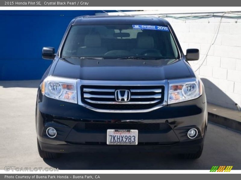 Crystal Black Pearl / Gray 2015 Honda Pilot SE