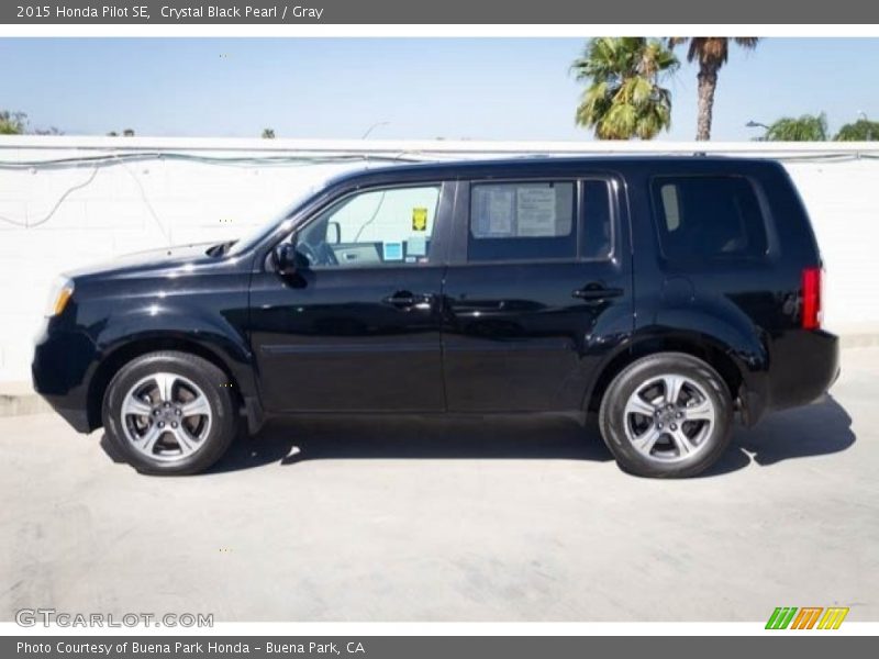 Crystal Black Pearl / Gray 2015 Honda Pilot SE