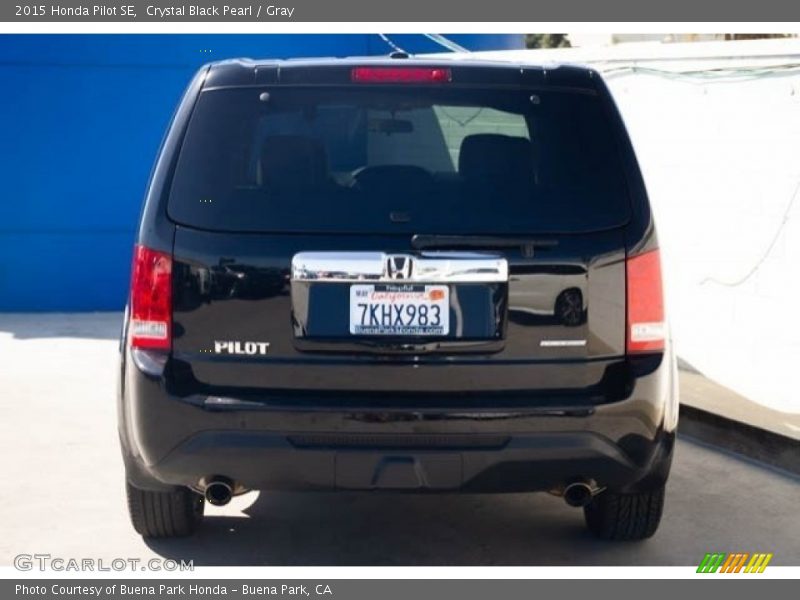 Crystal Black Pearl / Gray 2015 Honda Pilot SE