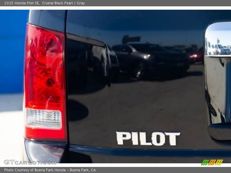 Crystal Black Pearl / Gray 2015 Honda Pilot SE