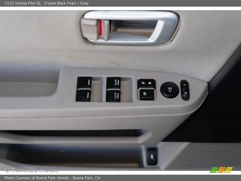 Crystal Black Pearl / Gray 2015 Honda Pilot SE