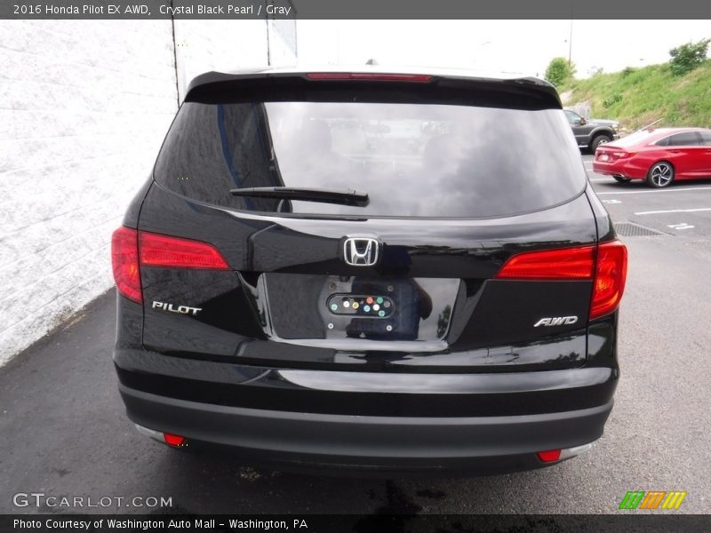 Crystal Black Pearl / Gray 2016 Honda Pilot EX AWD