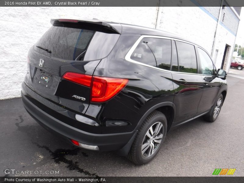 Crystal Black Pearl / Gray 2016 Honda Pilot EX AWD