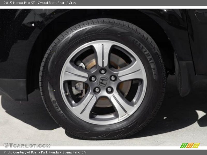 Crystal Black Pearl / Gray 2015 Honda Pilot SE