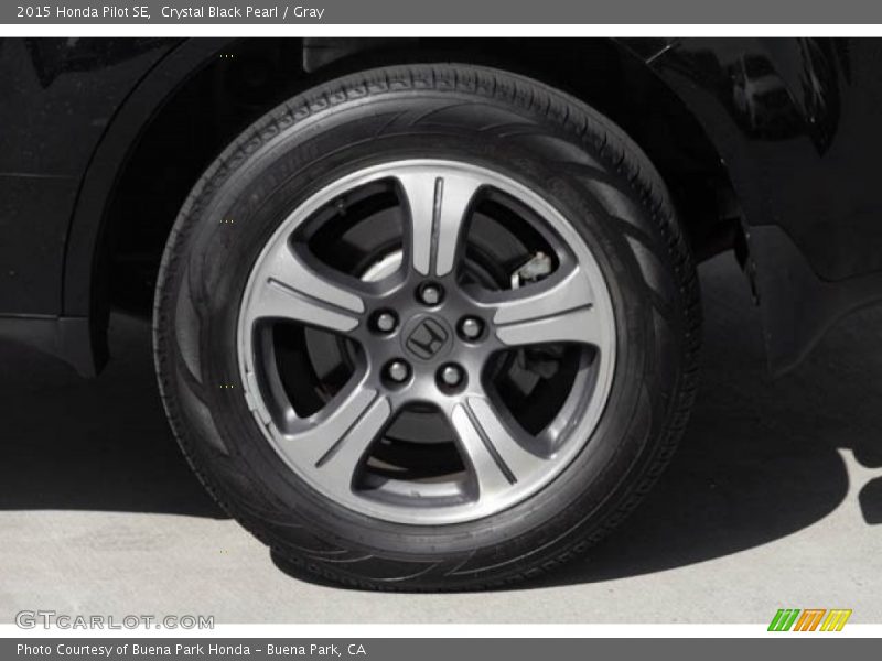 Crystal Black Pearl / Gray 2015 Honda Pilot SE