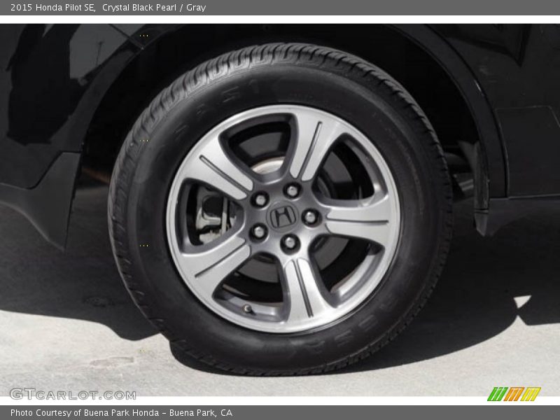 Crystal Black Pearl / Gray 2015 Honda Pilot SE