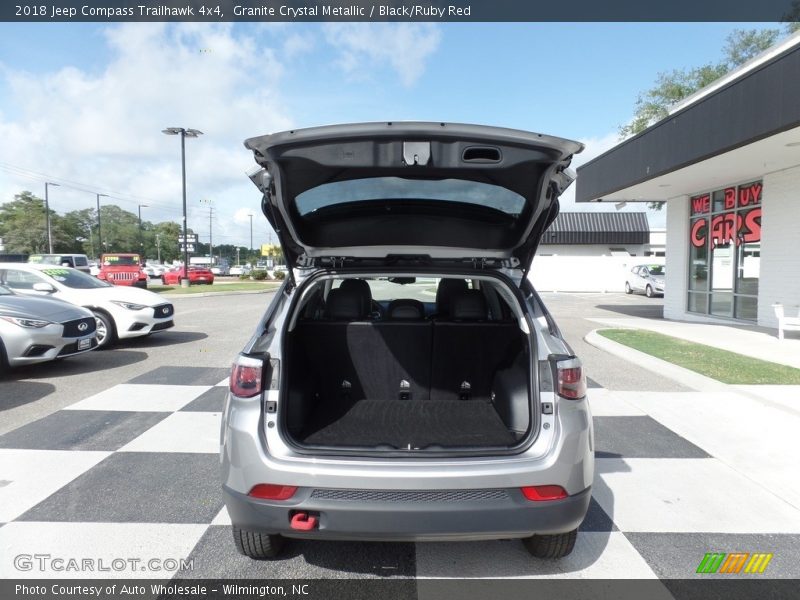 Granite Crystal Metallic / Black/Ruby Red 2018 Jeep Compass Trailhawk 4x4