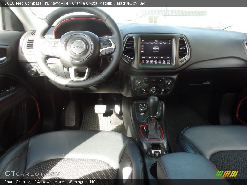 Granite Crystal Metallic / Black/Ruby Red 2018 Jeep Compass Trailhawk 4x4
