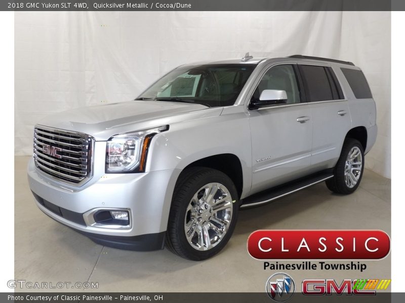 Quicksilver Metallic / Cocoa/Dune 2018 GMC Yukon SLT 4WD