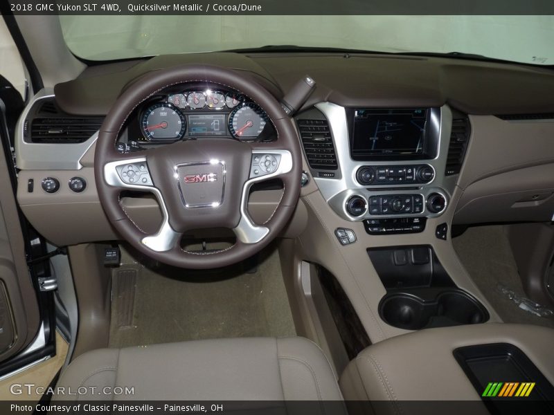 Quicksilver Metallic / Cocoa/Dune 2018 GMC Yukon SLT 4WD