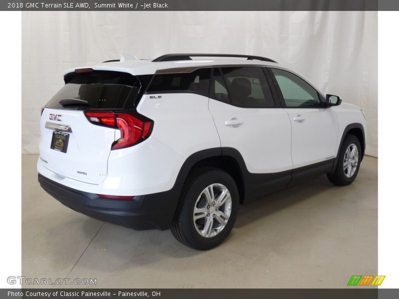 Summit White / ­Jet Black 2018 GMC Terrain SLE AWD