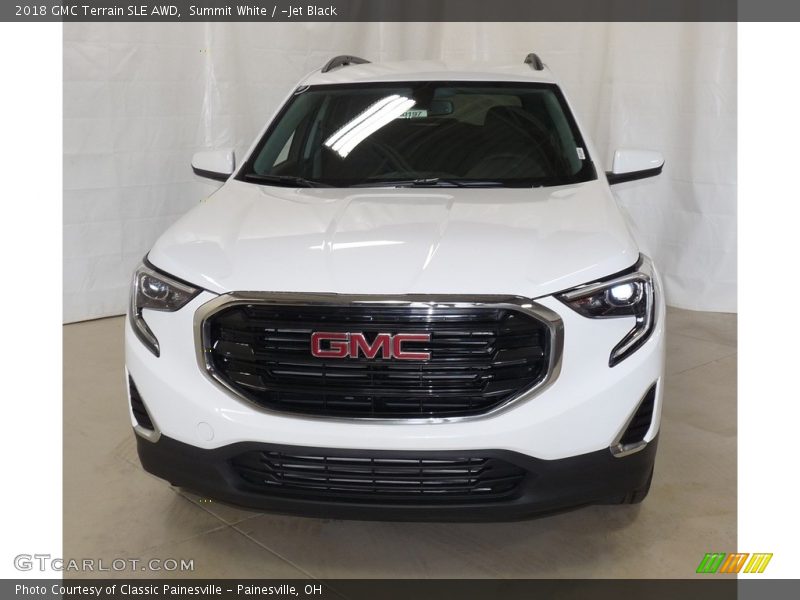 Summit White / ­Jet Black 2018 GMC Terrain SLE AWD