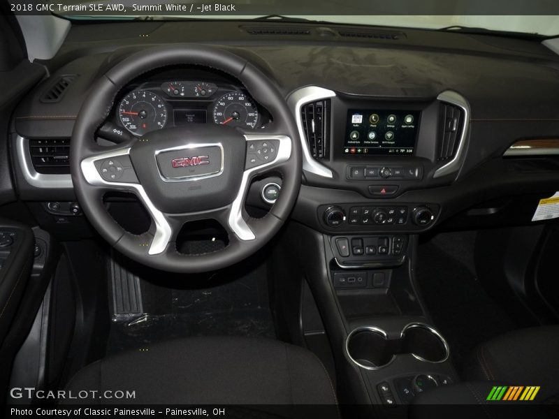 Summit White / ­Jet Black 2018 GMC Terrain SLE AWD