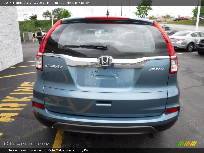 Mountain Air Metallic / Beige 2015 Honda CR-V LX AWD