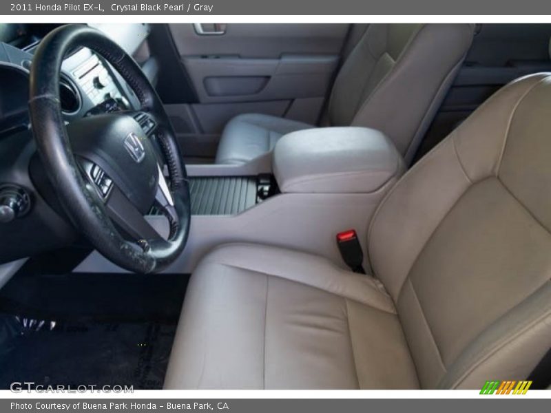 Crystal Black Pearl / Gray 2011 Honda Pilot EX-L