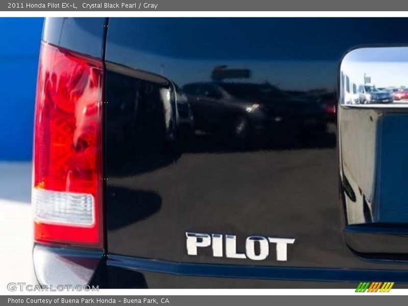 Crystal Black Pearl / Gray 2011 Honda Pilot EX-L
