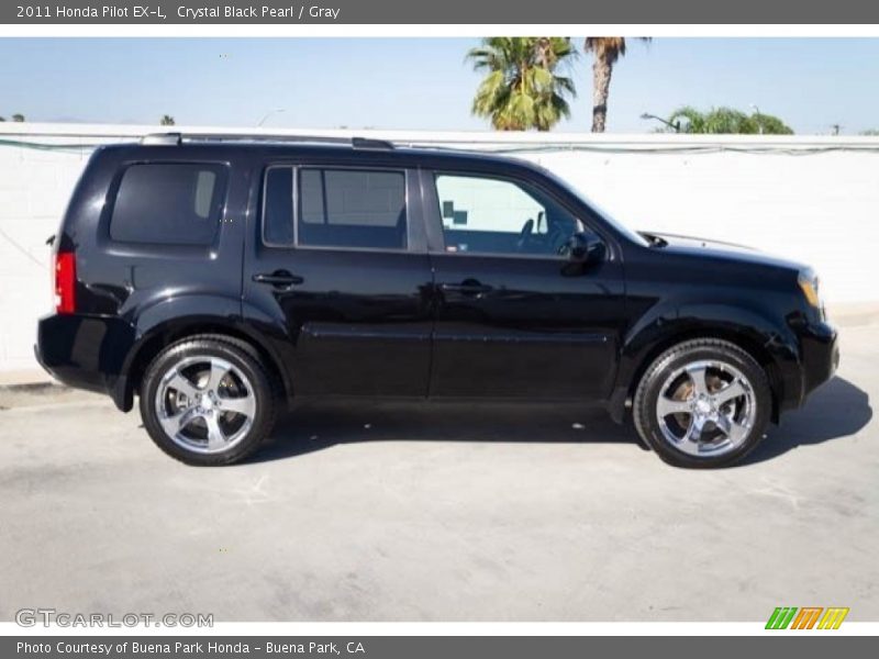 Crystal Black Pearl / Gray 2011 Honda Pilot EX-L