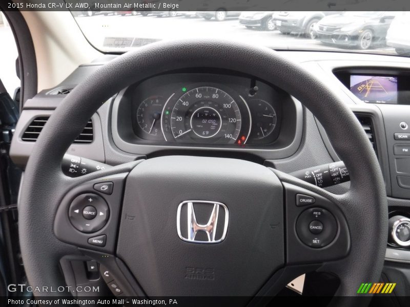 Mountain Air Metallic / Beige 2015 Honda CR-V LX AWD