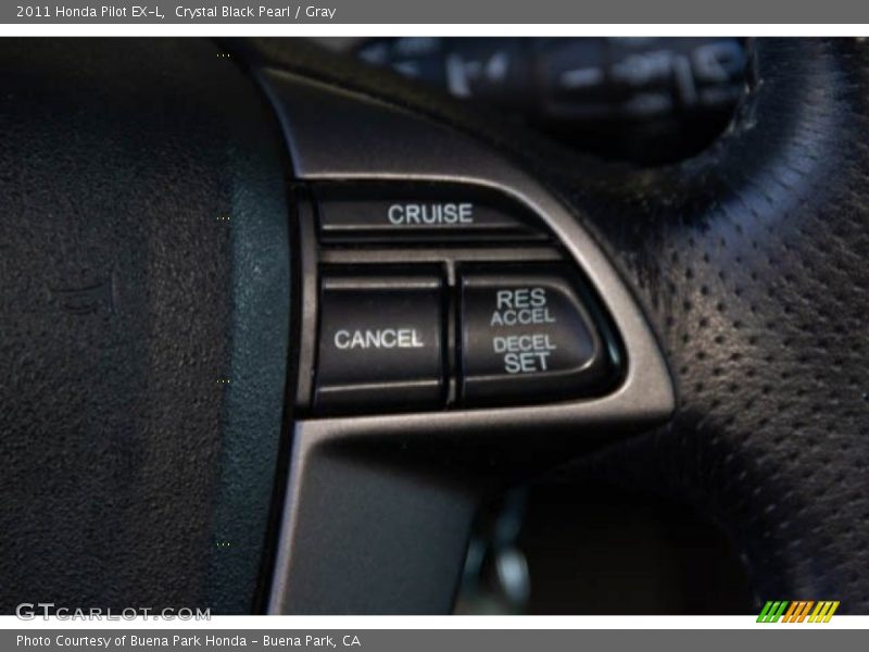 Crystal Black Pearl / Gray 2011 Honda Pilot EX-L