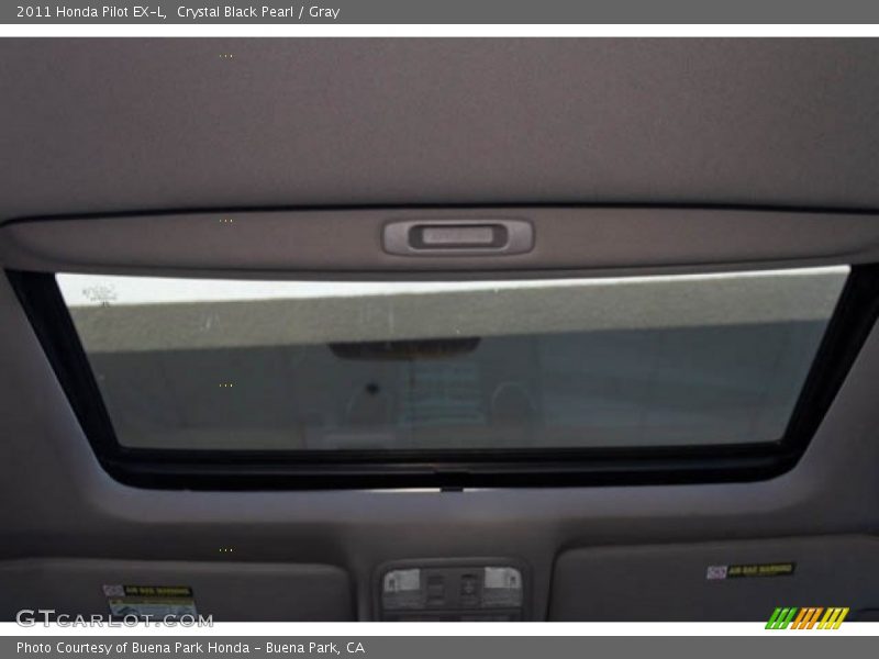 Crystal Black Pearl / Gray 2011 Honda Pilot EX-L