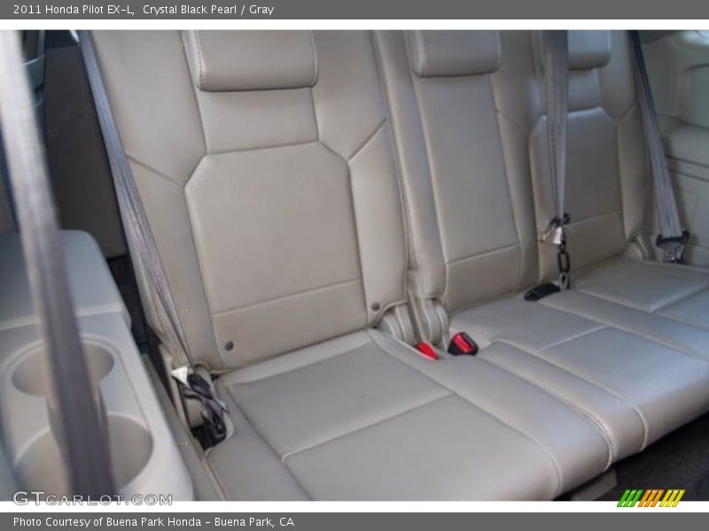 Crystal Black Pearl / Gray 2011 Honda Pilot EX-L