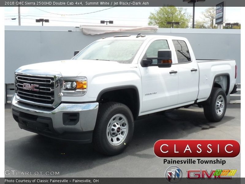 Summit White / Jet Black/­Dark Ash 2018 GMC Sierra 2500HD Double Cab 4x4