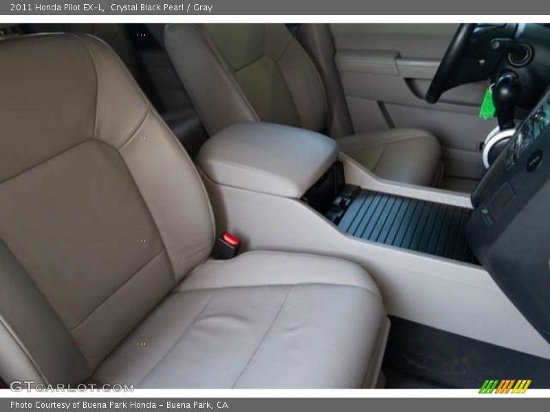 Crystal Black Pearl / Gray 2011 Honda Pilot EX-L