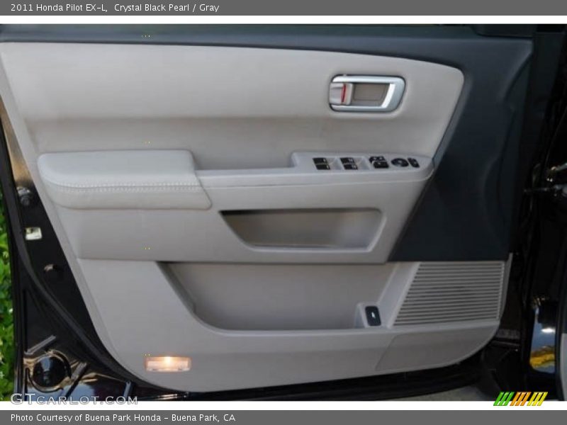 Crystal Black Pearl / Gray 2011 Honda Pilot EX-L