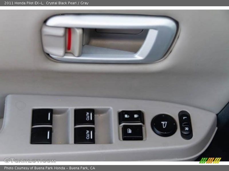 Crystal Black Pearl / Gray 2011 Honda Pilot EX-L
