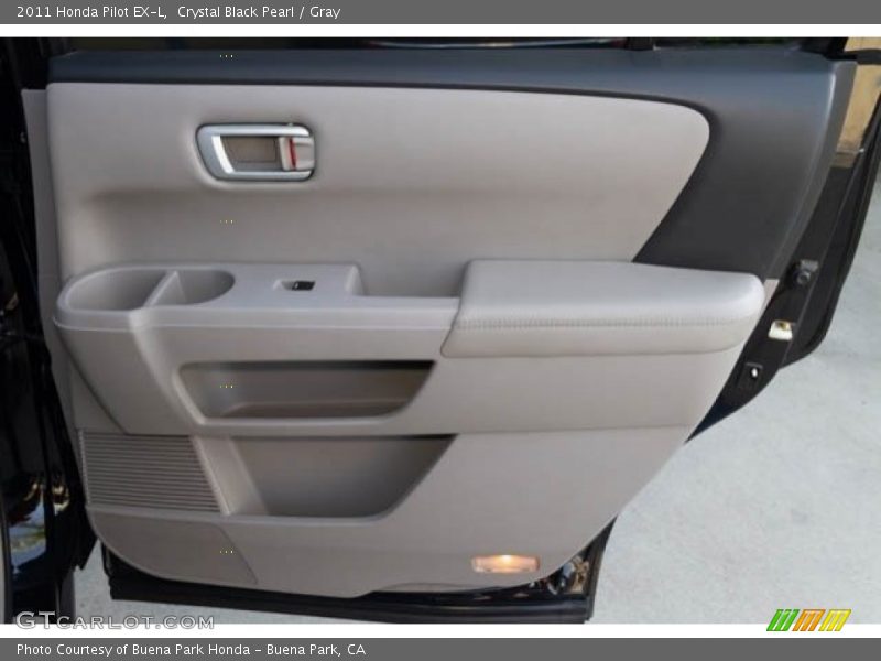 Crystal Black Pearl / Gray 2011 Honda Pilot EX-L