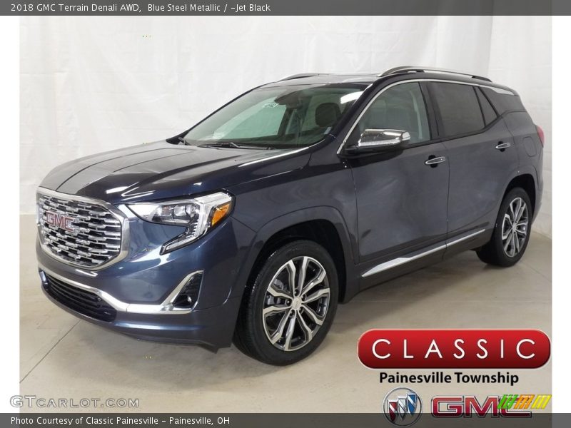 Blue Steel Metallic / ­Jet Black 2018 GMC Terrain Denali AWD